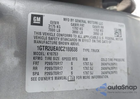 2012 GMC Sierra 1500 Sl from USA, damaged, VIN 1GTR2UEA0CZ180638